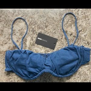 Fashion Nova Denim Bralette Top!